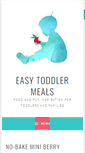 Mobile Screenshot of easytoddlermeals.com